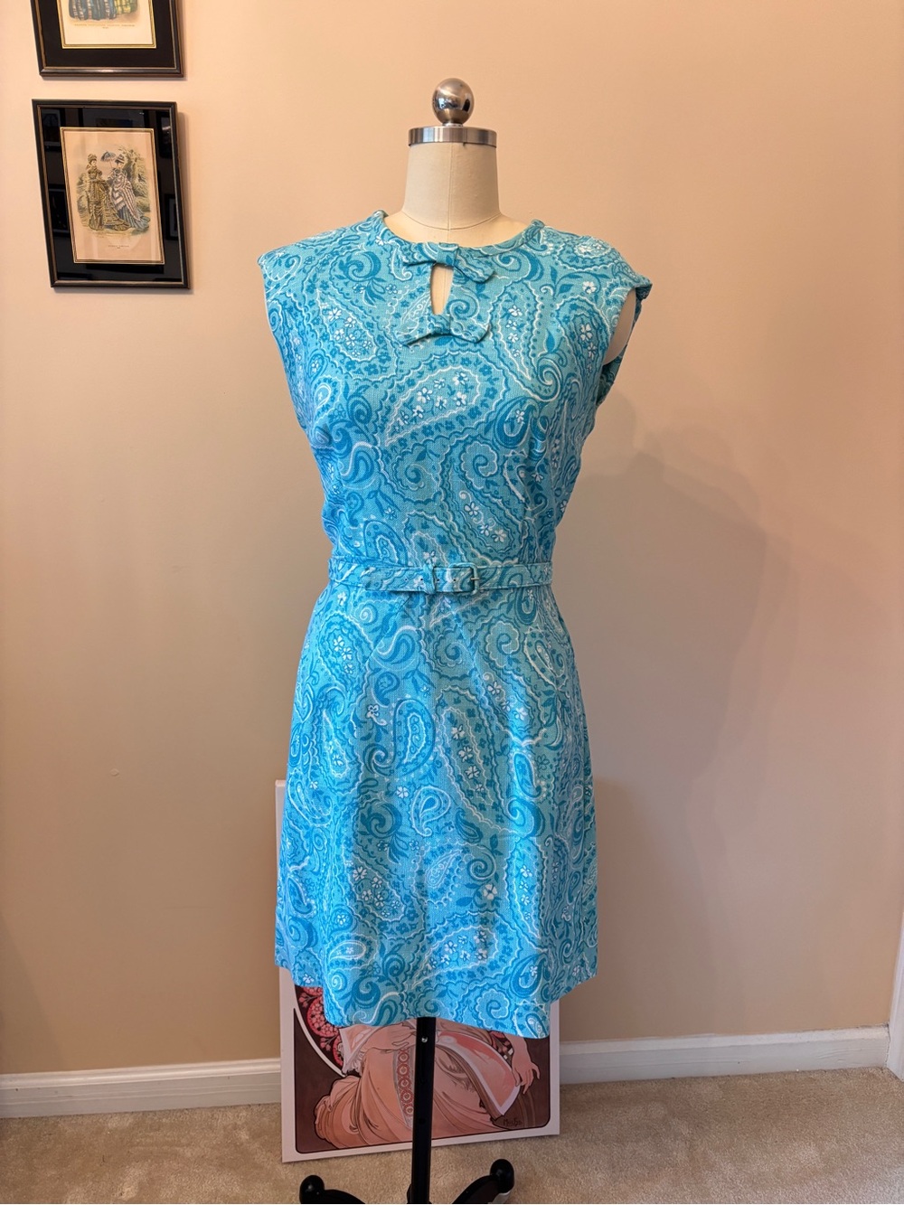 Women’s LinenPaisley Sheath Dress